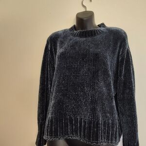 Philosophy Navy Velvet Women's Sweater